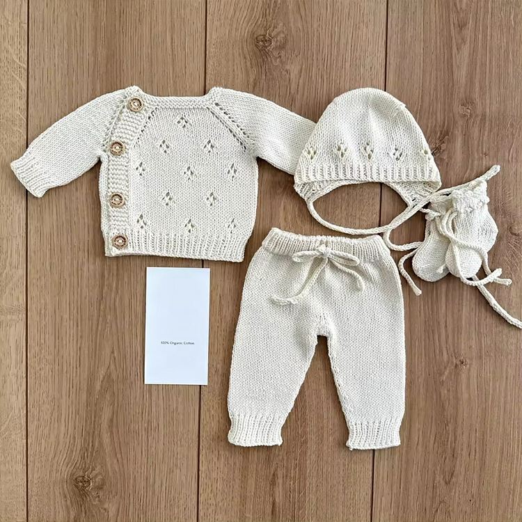 100% Cotton Baby Sweater Sets