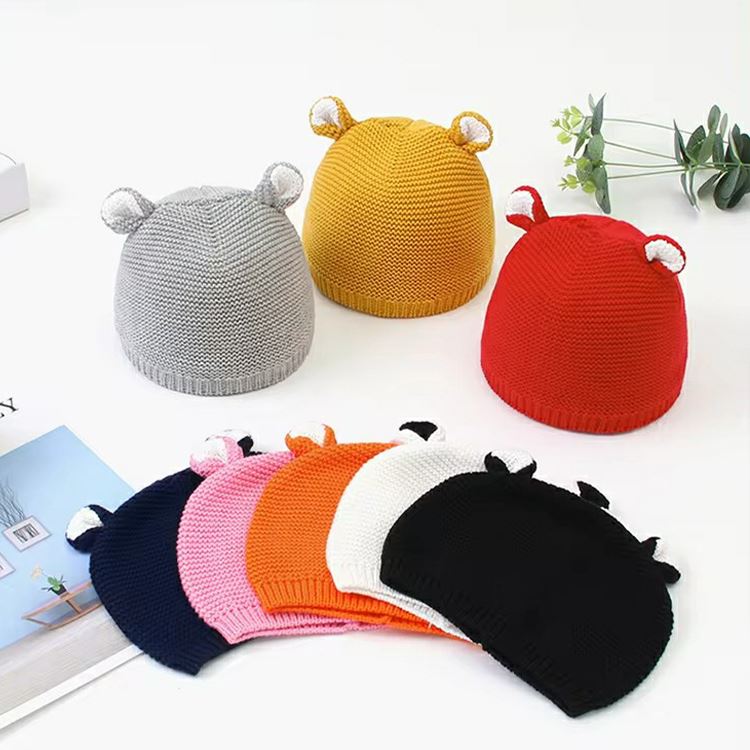 Cotton Bear Baby Beanie Hat