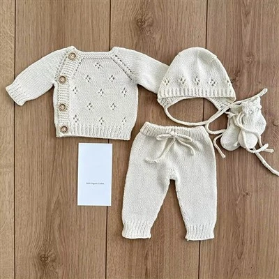 100% Cotton Baby Sweater Sets