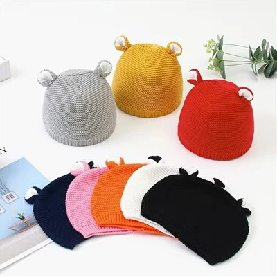 Cotton Bear Baby Beanie Hat
