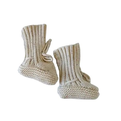 Knit Cotton Booties
