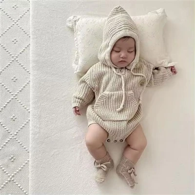 Cozy Long Sleeve Baby Romper
