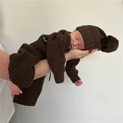Pure Cotton Newborn Baby Sweater Set