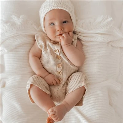 Summer Sleeveless Baby Knitted Romper