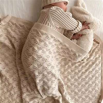 Warm Knit Organic Baby Blanket