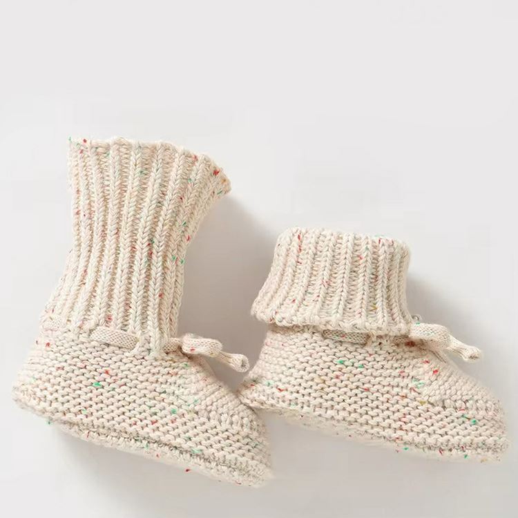 Soft Cotton Knit Baby Booties