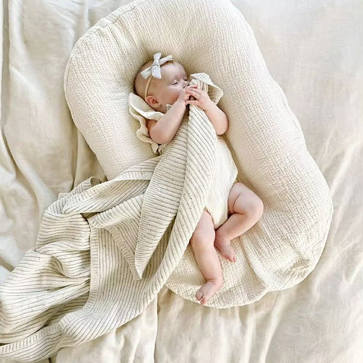 White Organic Baby Blanket
